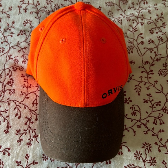 Orvis Other - Orvis Blaze Orange/Waxed Cotton Hunting Hat/Cap